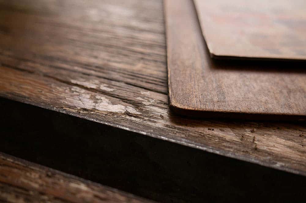 Akustikbild Holz Makrofotografie