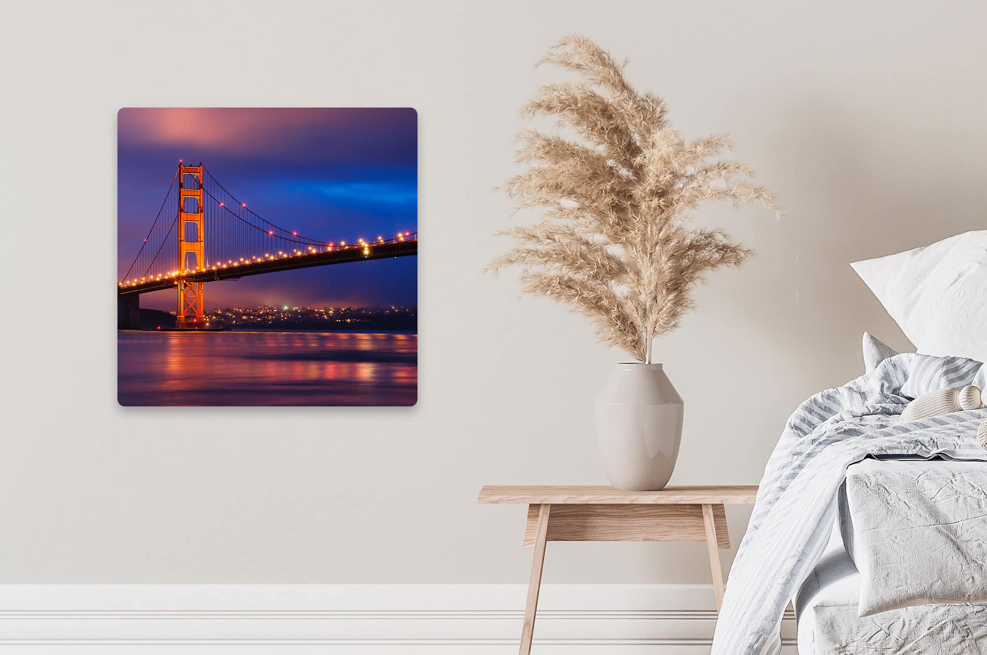Akustikbild Golden Gate Bridge Bei Nacht