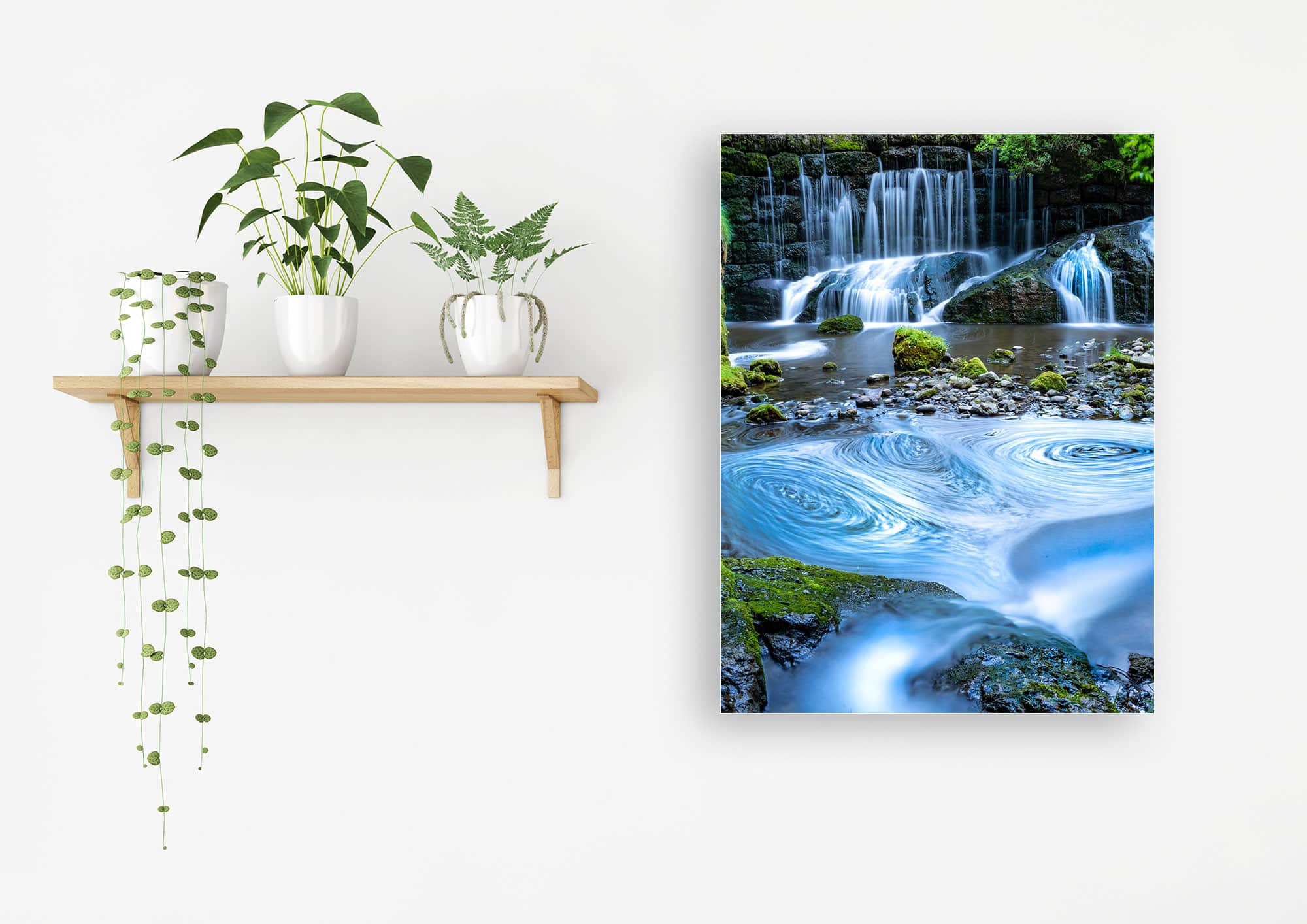 Akustikbild Geratser Wasserfall Langzeitbelichtung