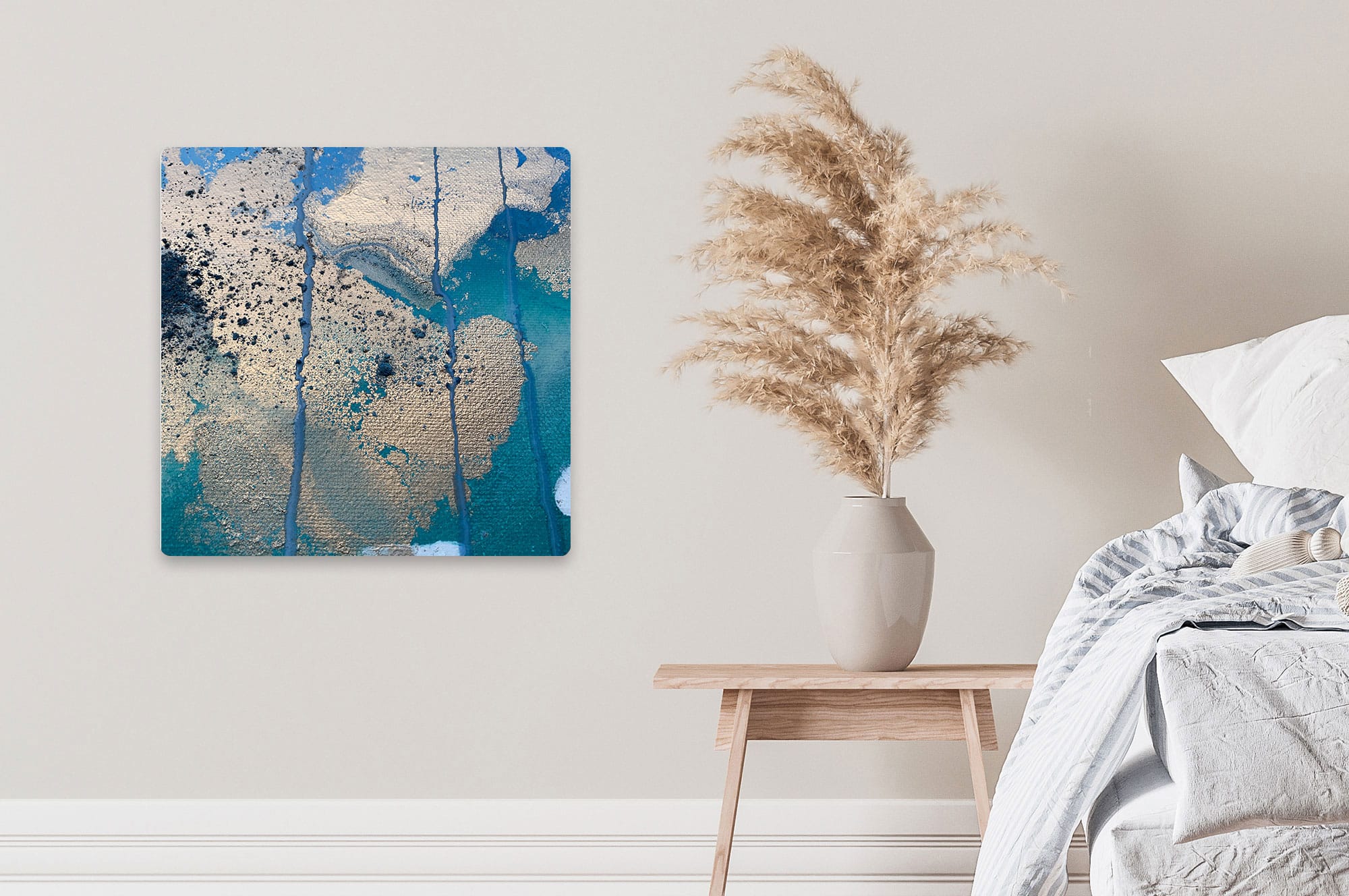 Akustikbild Art Blue Rain