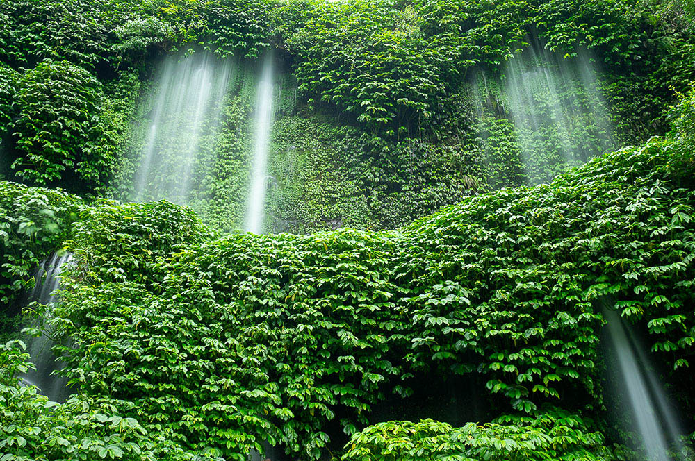 Akustikbild Wasserfall Kelambul Indonesien