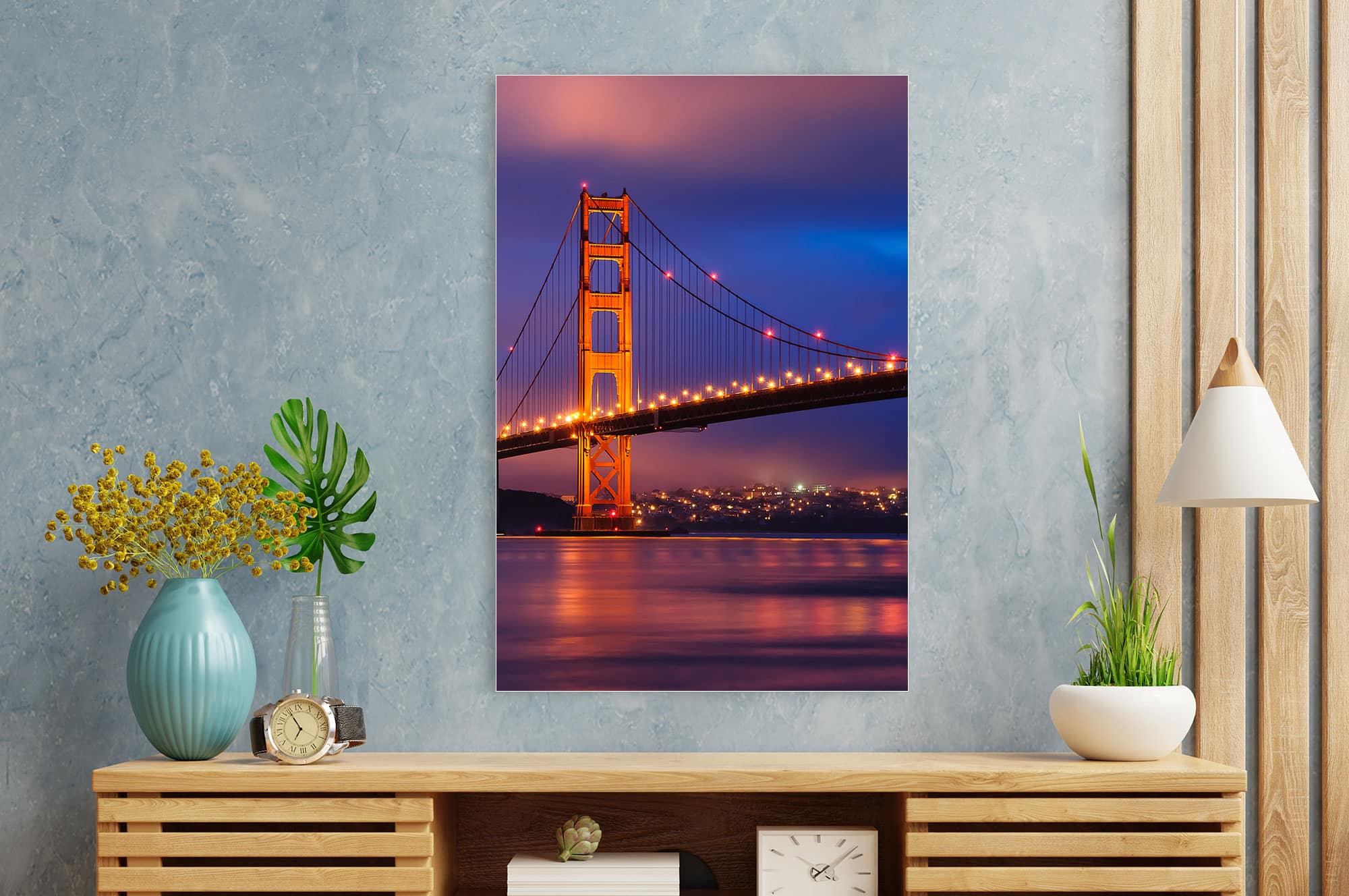 Akustikbild Golden Gate Bridge Bei Nacht