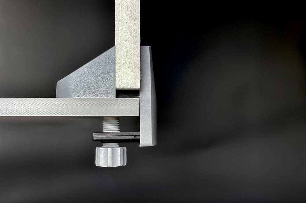 Akustik-Trennwand-Tisch