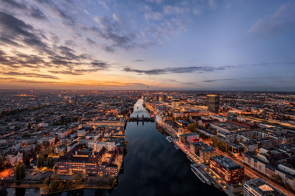 Akustikbild city lights from above