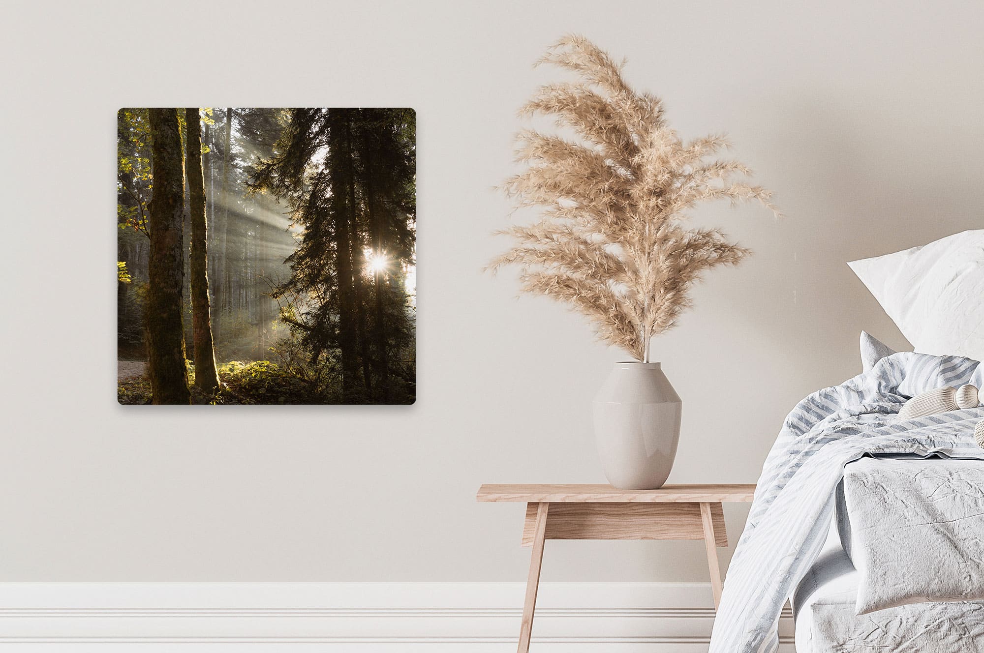 Akustikbild Sonnenstrahlen im Wald
