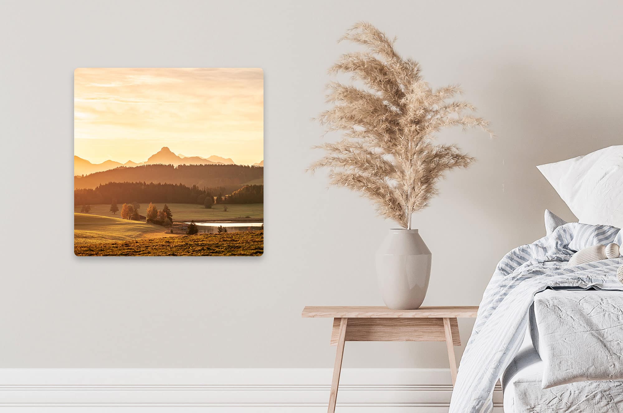 Akustikbild Attlesee Füssen mit Blick auf den Säuling