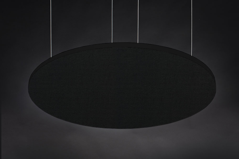 Akustik-Deckensegel ohne Rahmen