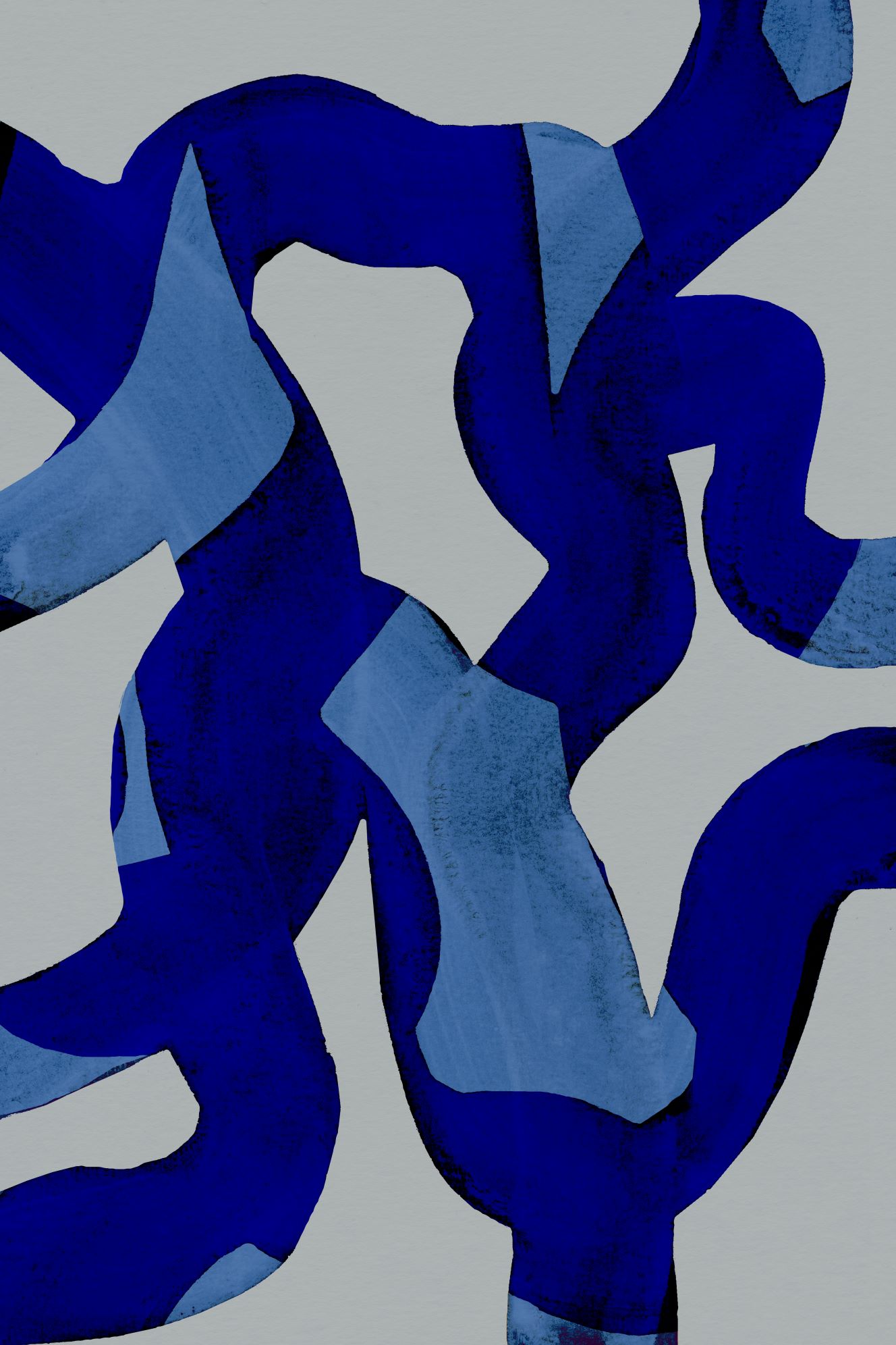 Akustikbild Abstract Brush Strokes 65X