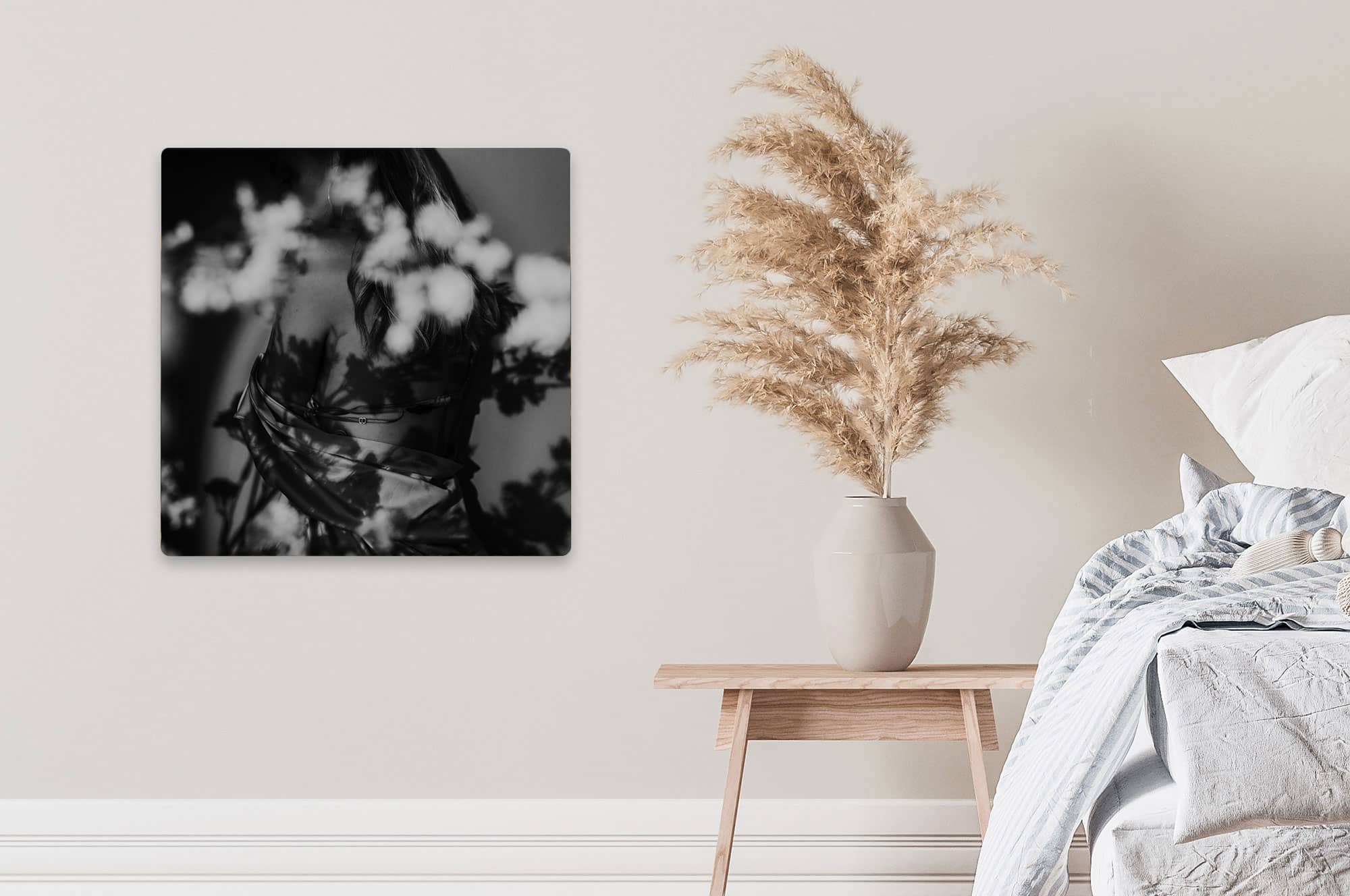 Akustikbild Frau mit Blumen