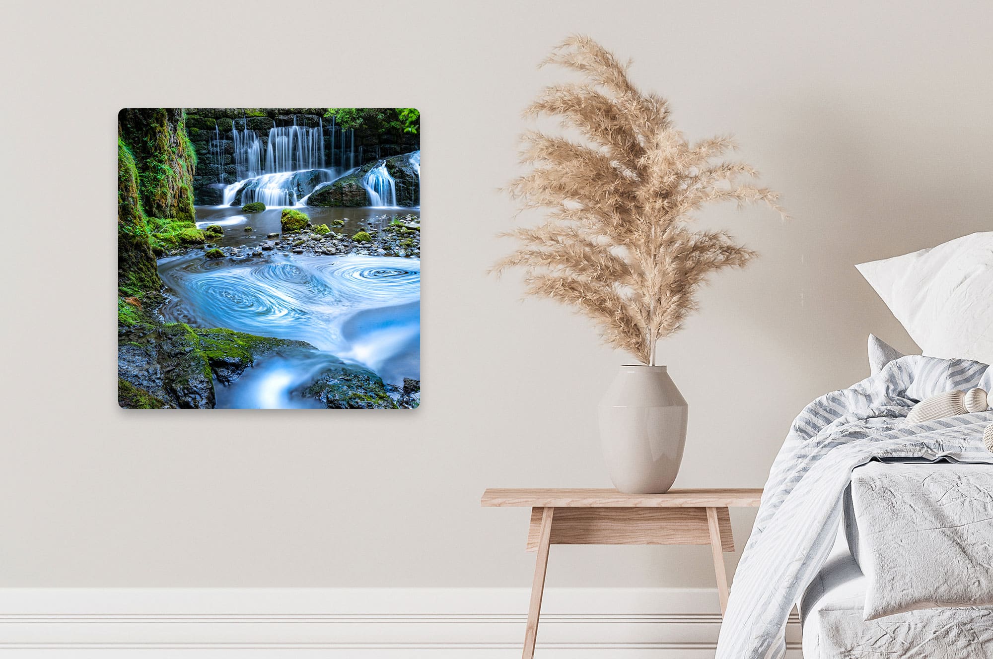 Akustikbild Geratser Wasserfall Langzeitbelichtung