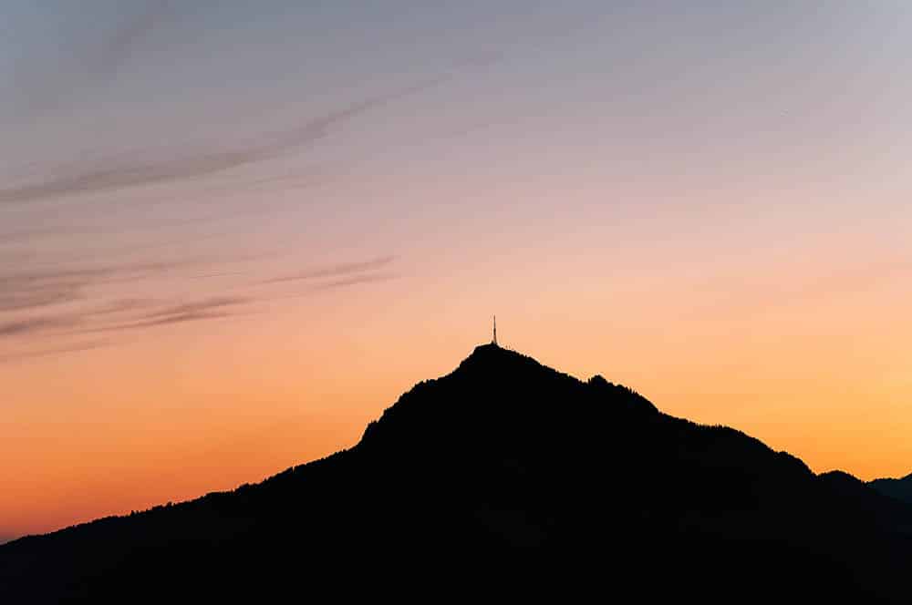 Akustikbild Sonnenaufgang am Grünten
