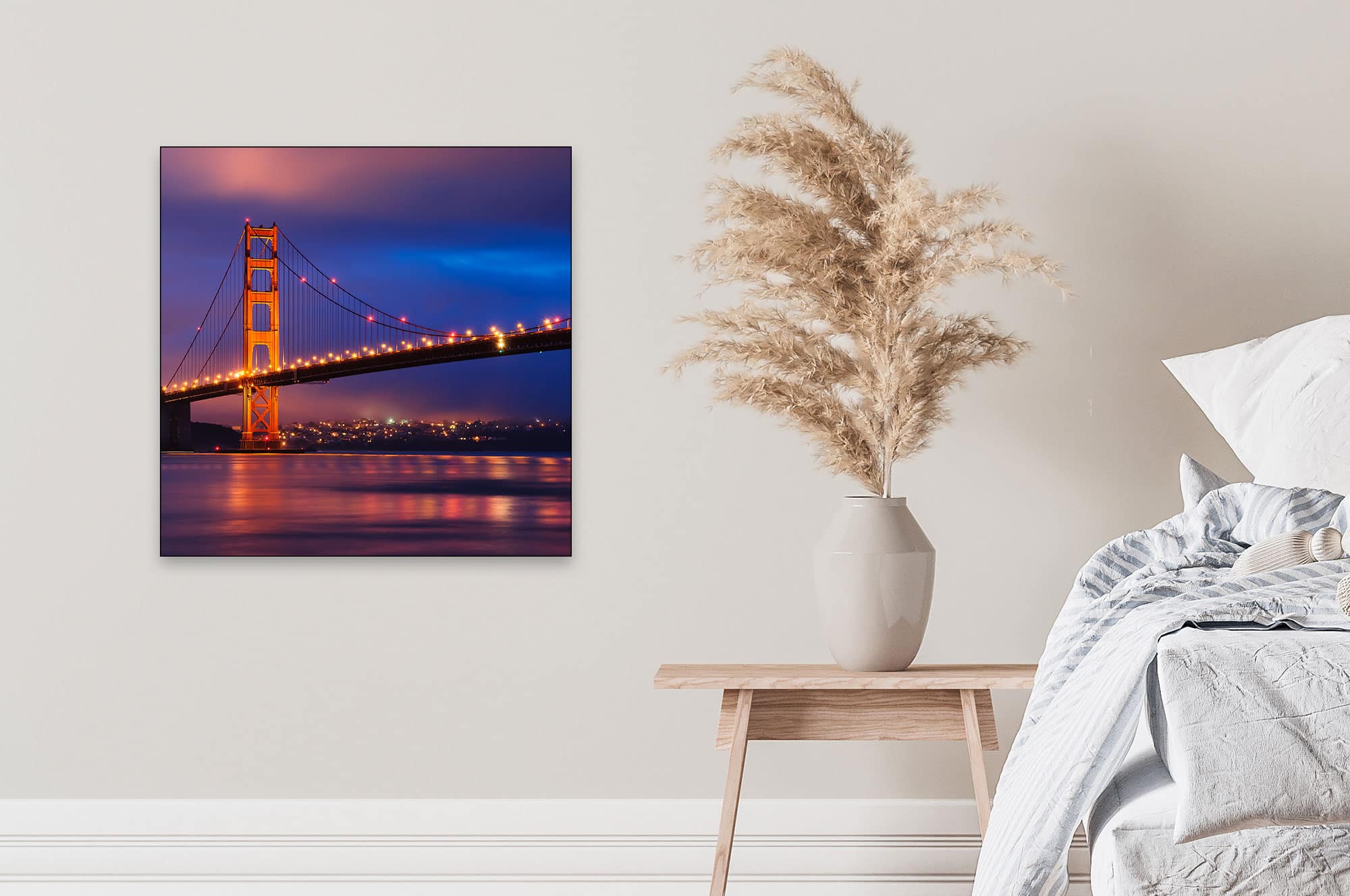Akustikbild Golden Gate Bridge Bei Nacht