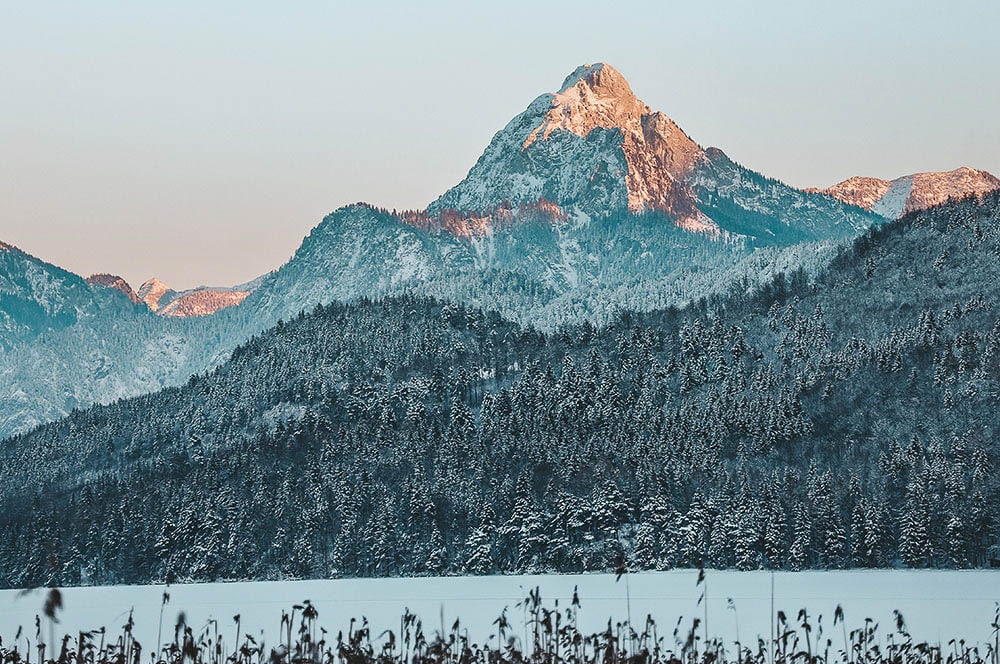 Akustikbild Wintersee Berglandschaft