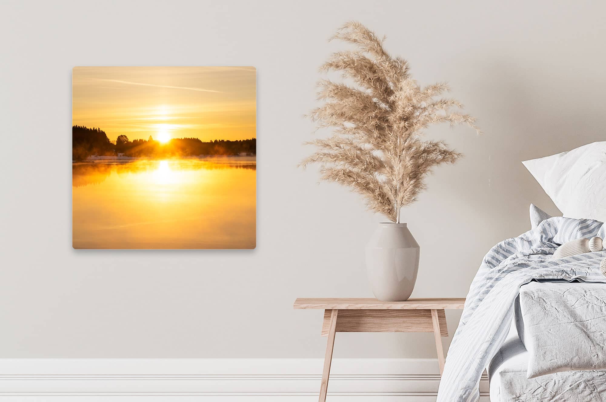 Akustikbild Sonnenuntergang See