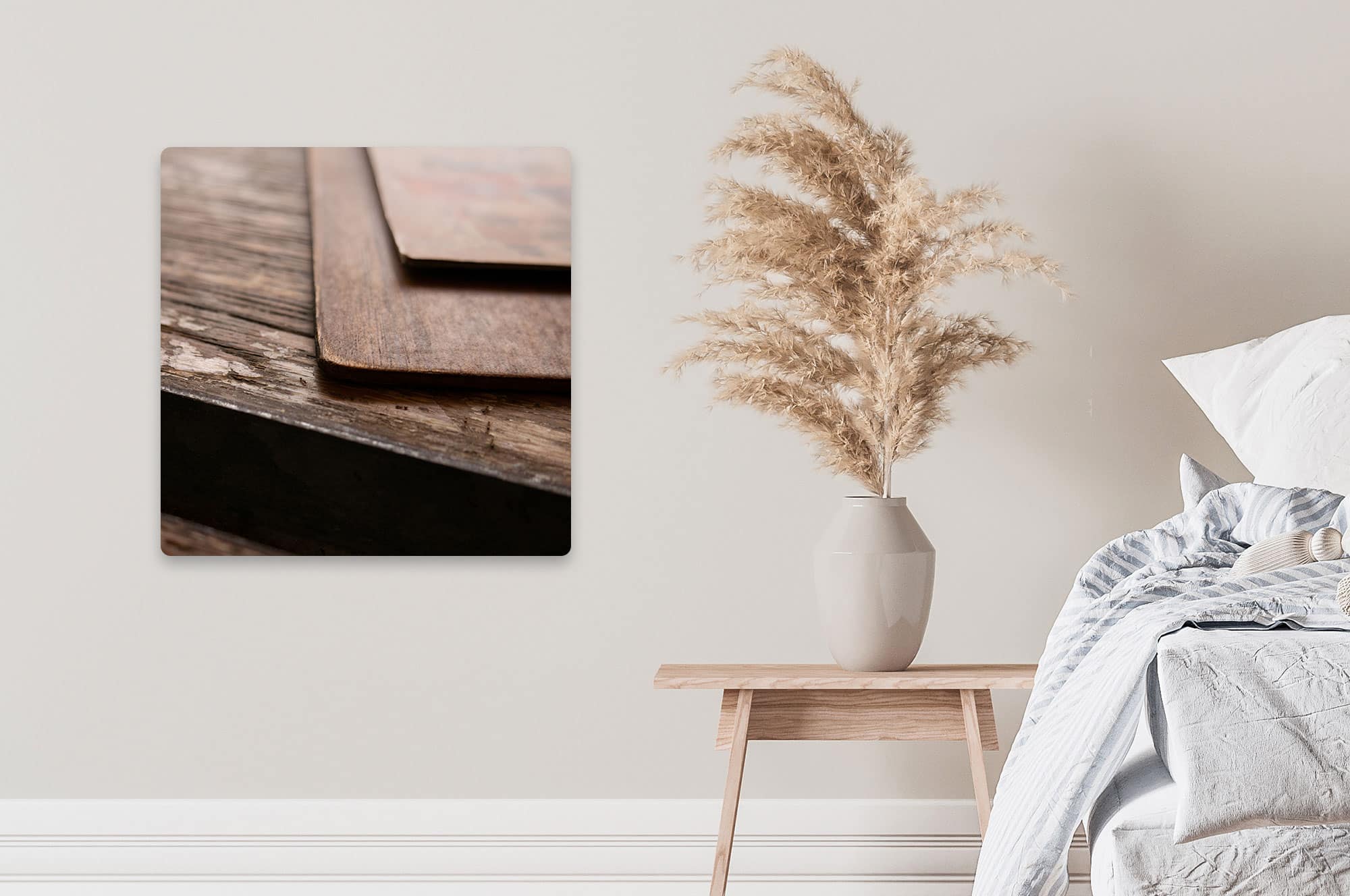 Akustikbild Holz Makrofotografie