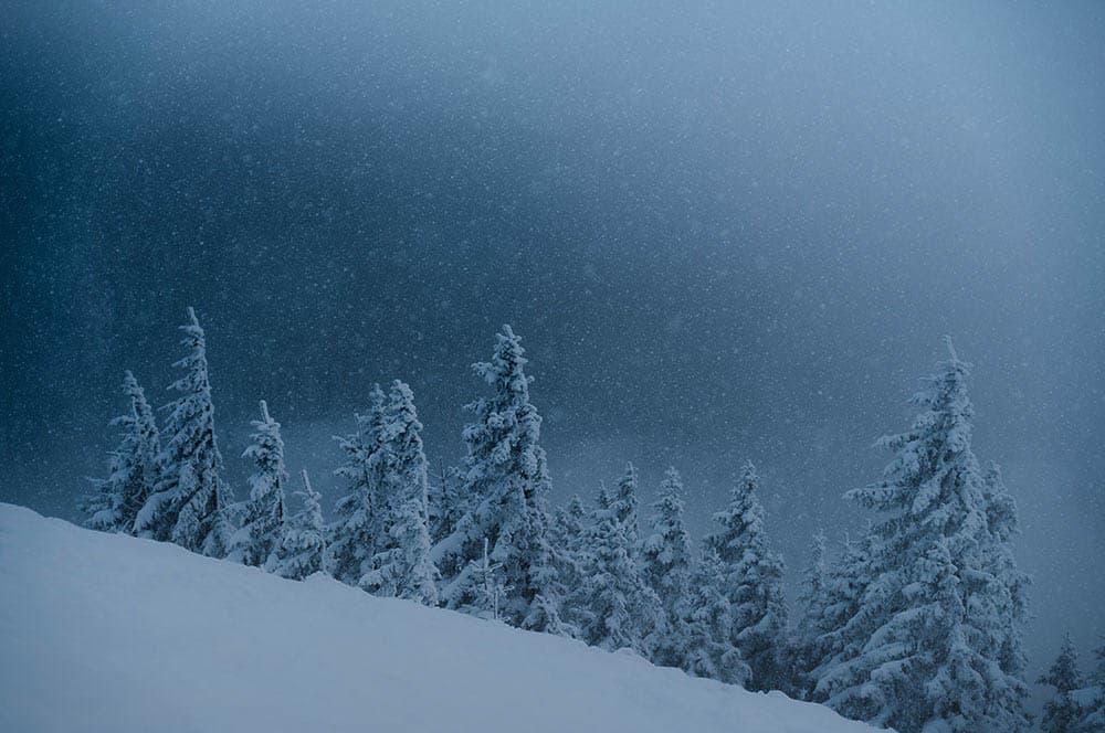 Akustikbild Winterlandschaft