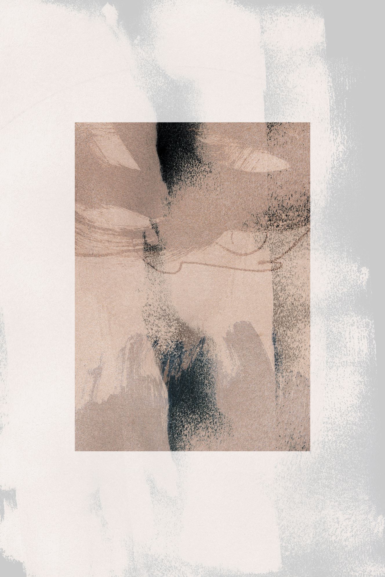 Akustikbild Abstract Brush Strokes 17X