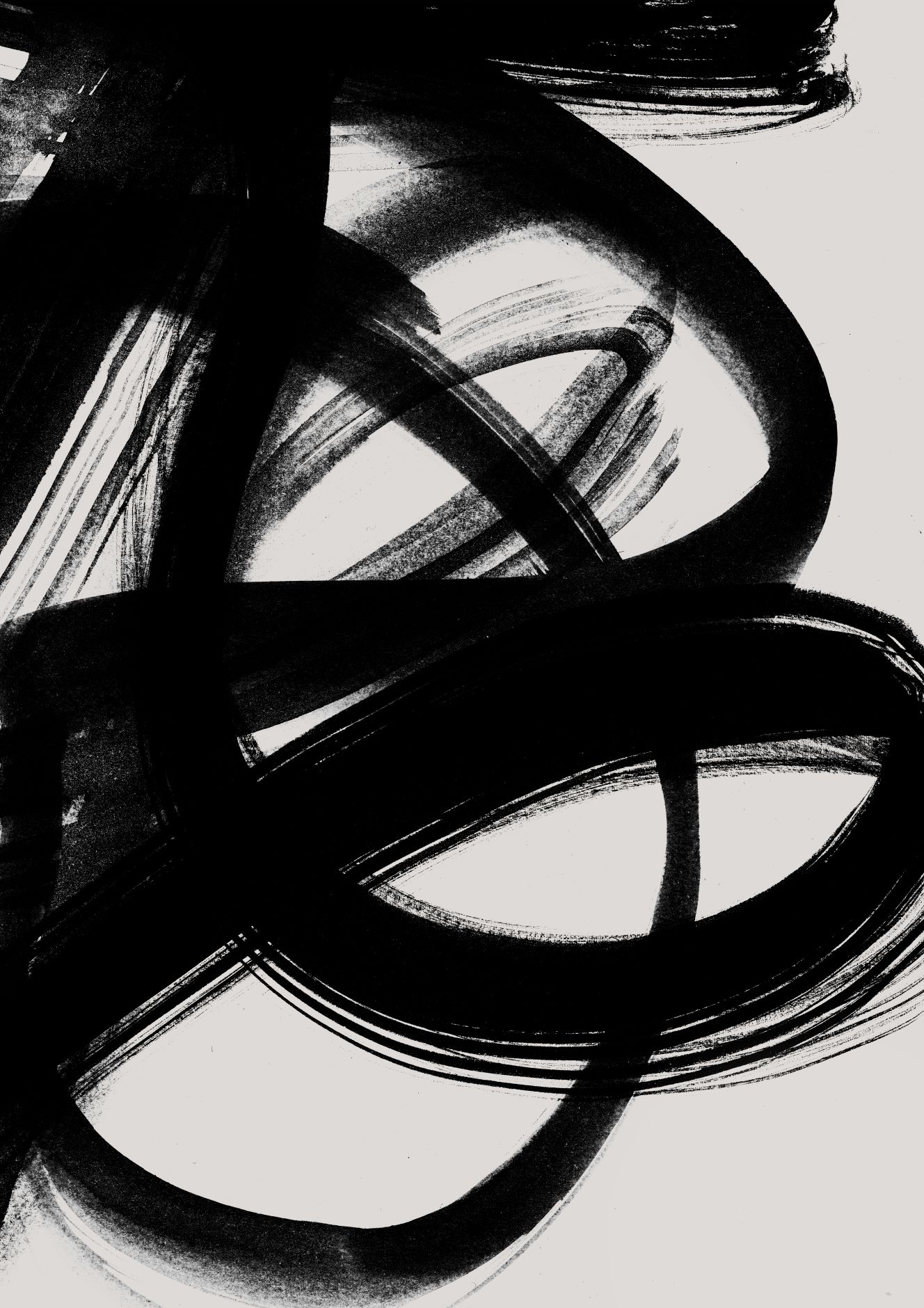 Akustikbild Abstract Brush Strokes 5