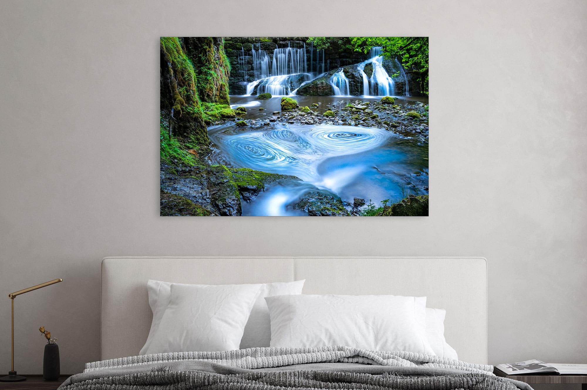 Akustikbild Geratser Wasserfall Langzeitbelichtung