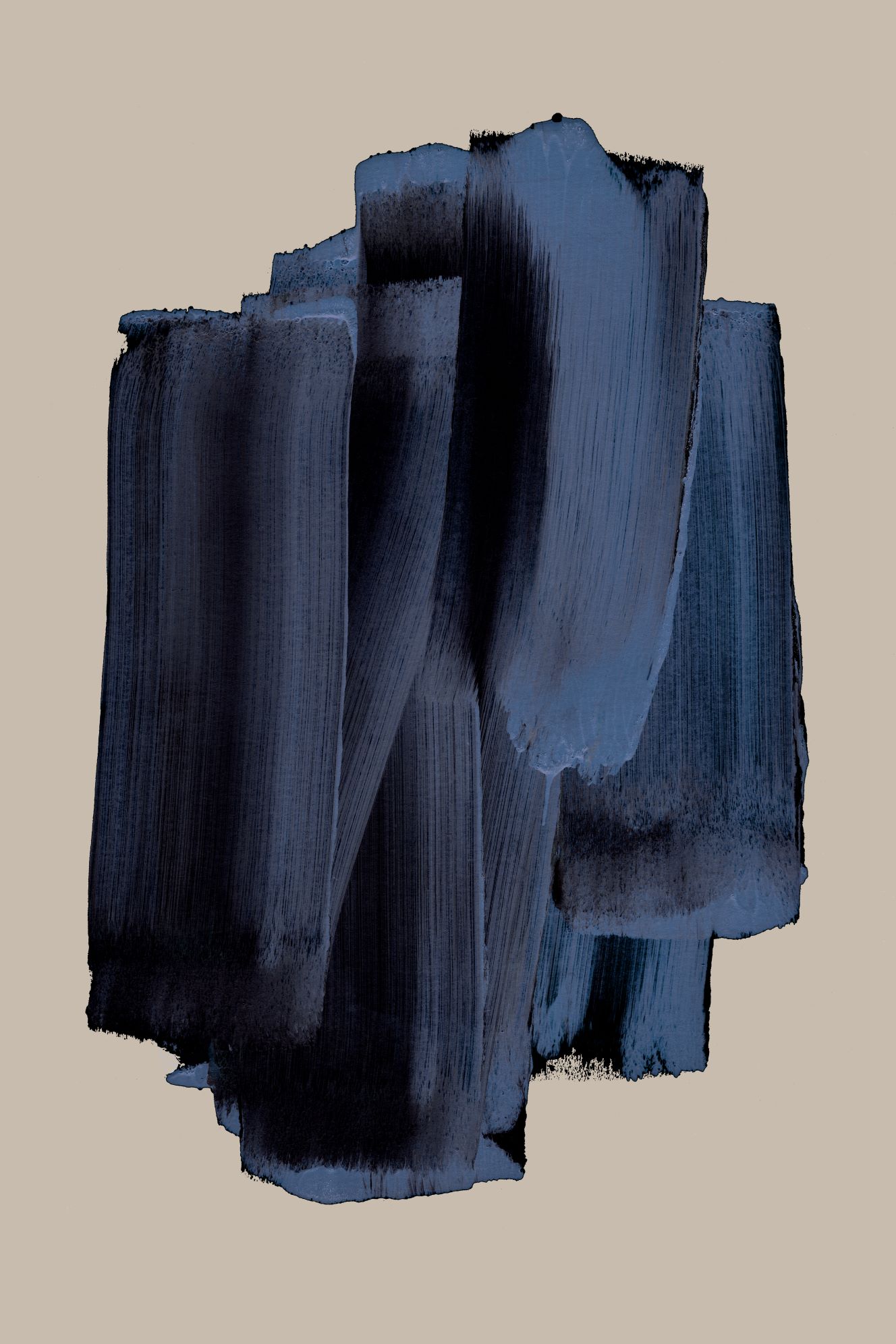 Akustikbild Abstract Brush Strokes 58