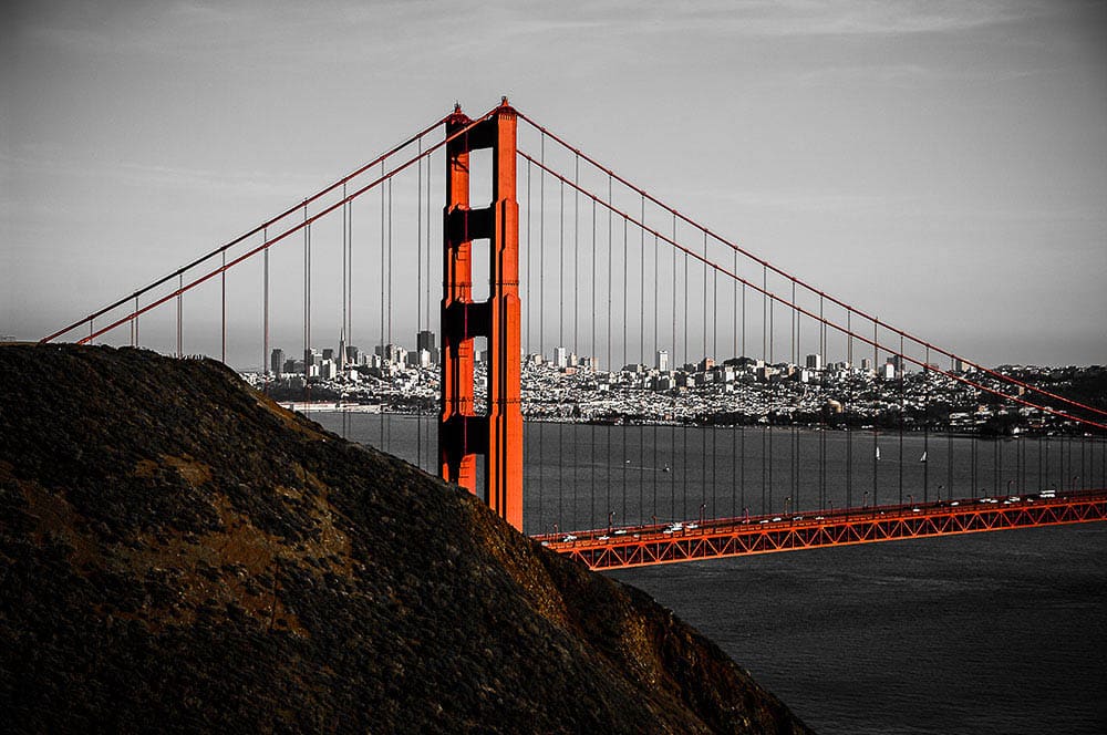 Akustikbild Golden Gate Bridge Color Key