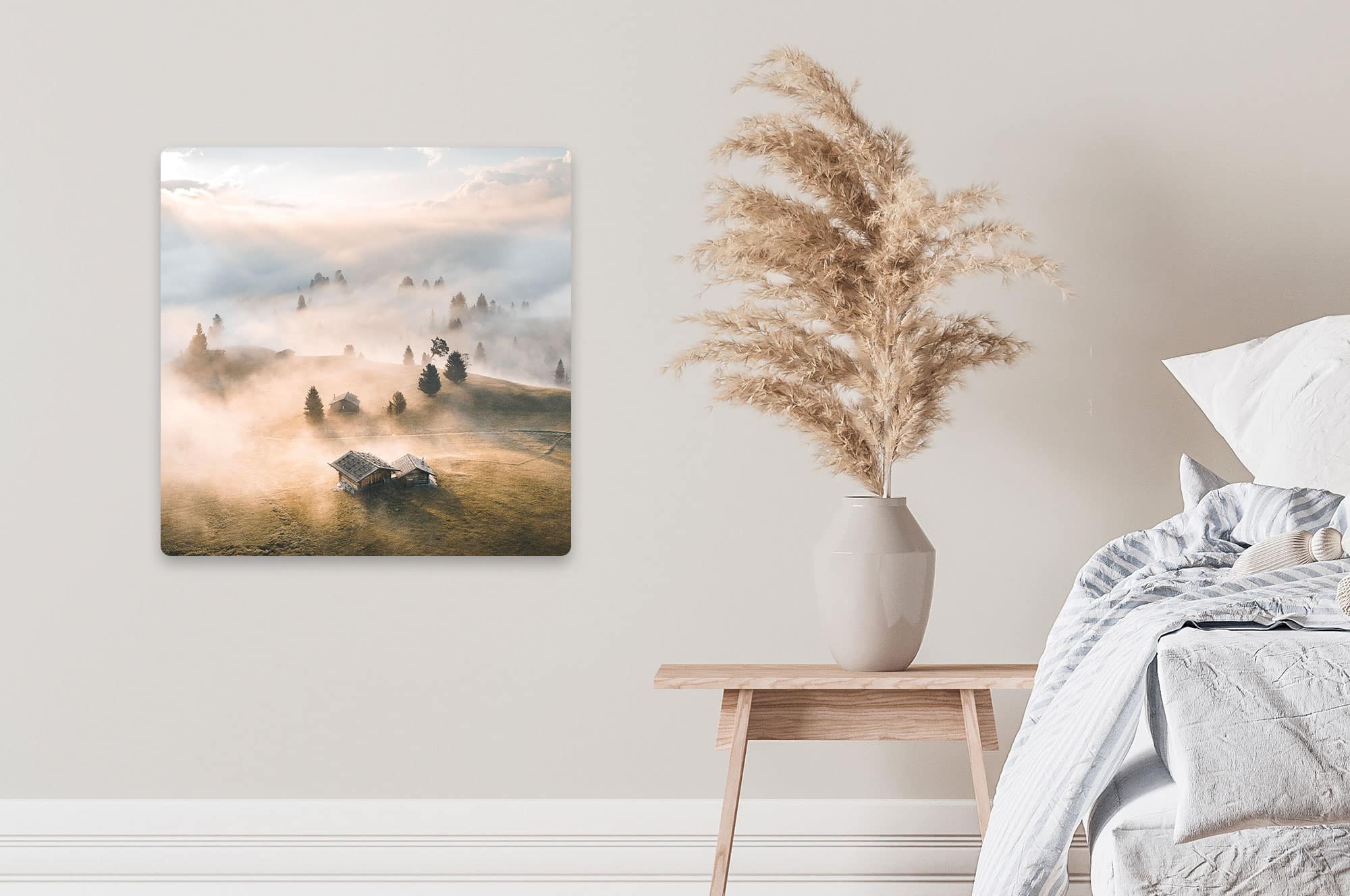 Akustikbild Berglandschaft Nebel