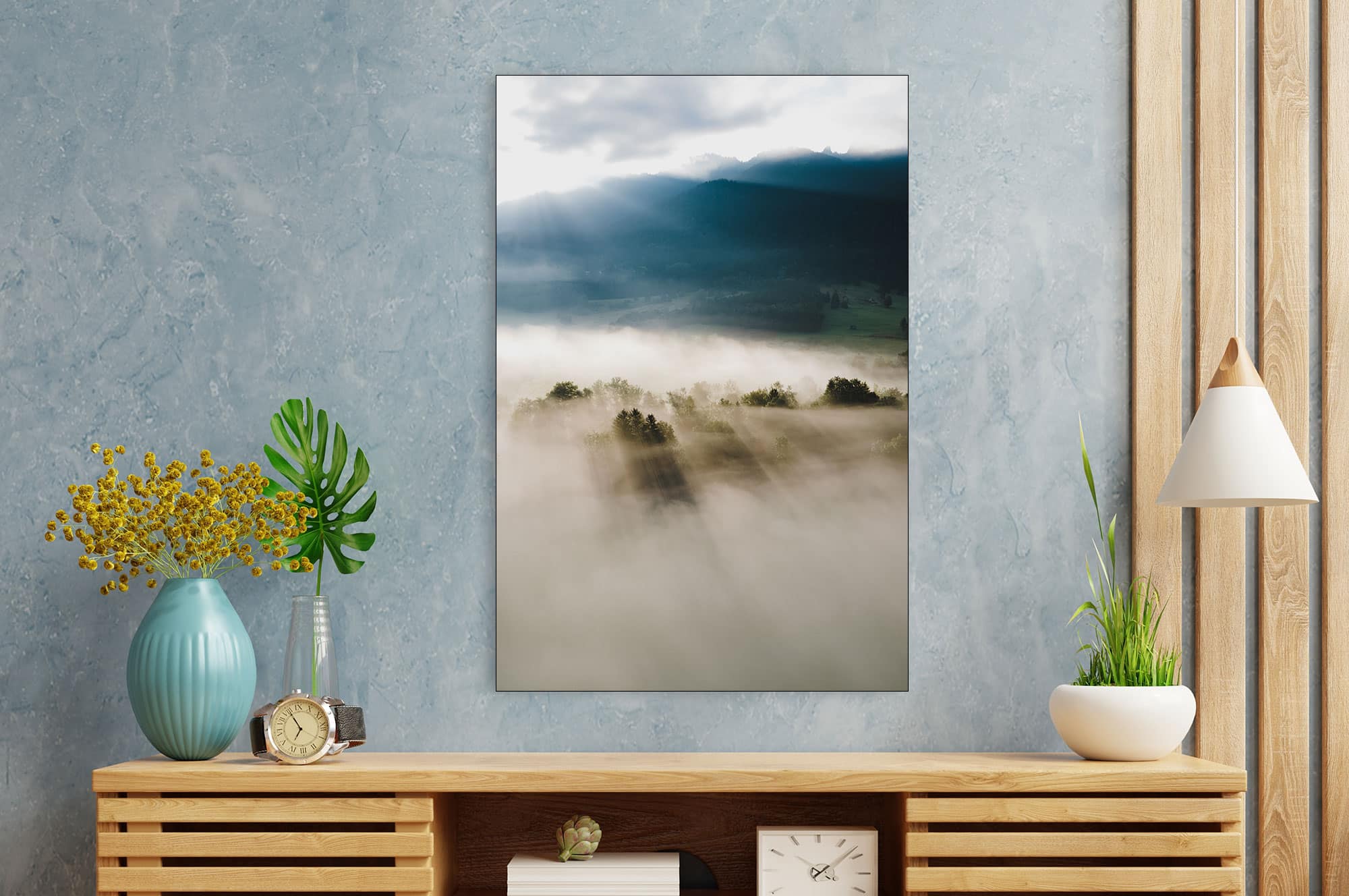 Akustikbild Nebel und Sonne