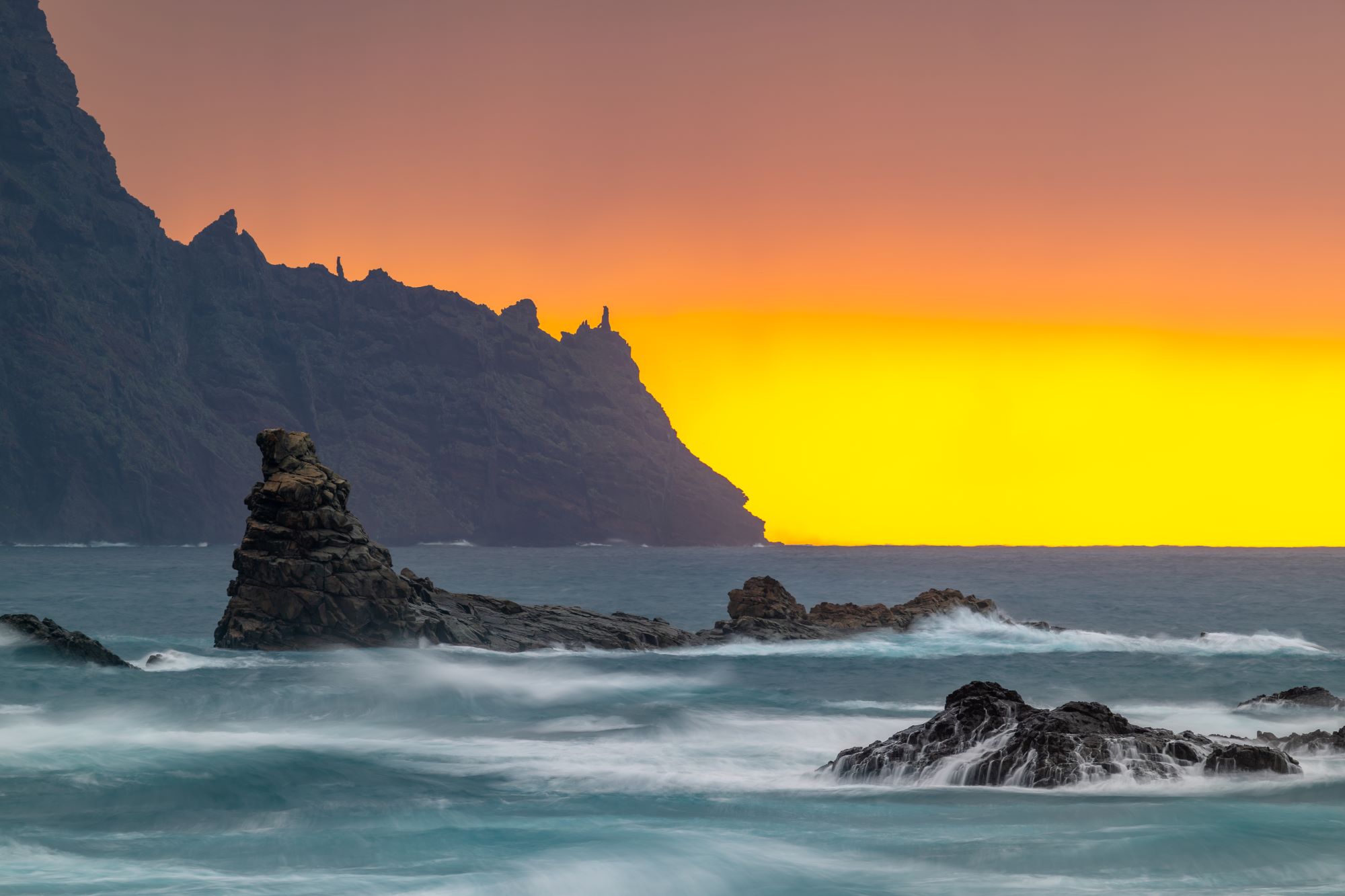 Akustikbild Sonnenuntergang Santa Cruz