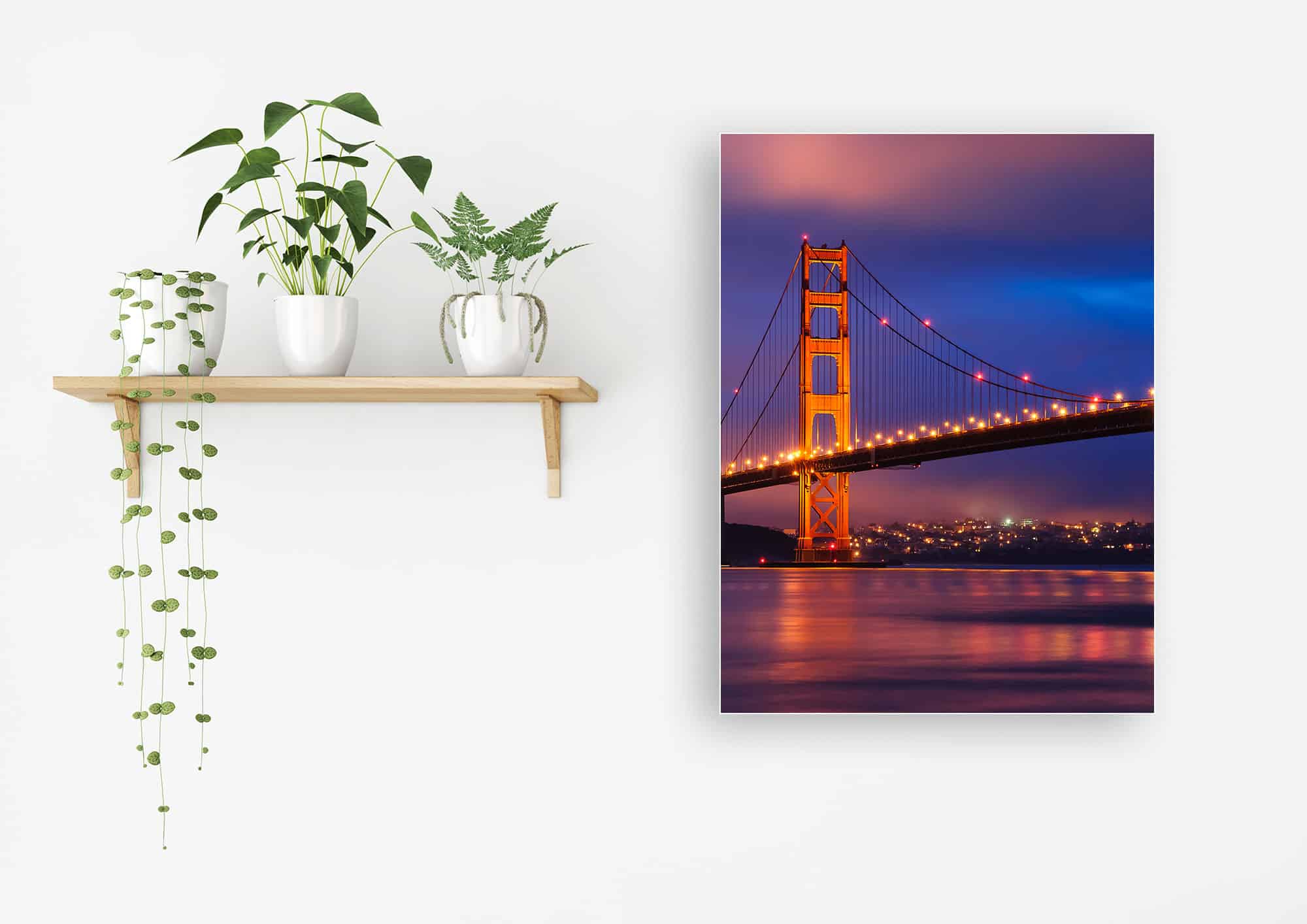 Akustikbild Golden Gate Bridge Bei Nacht