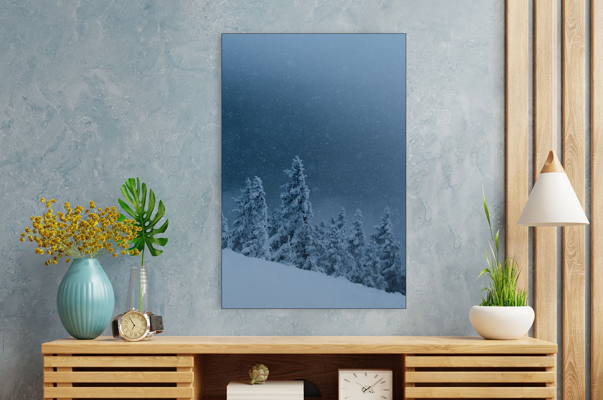 Akustikbild Winterlandschaft