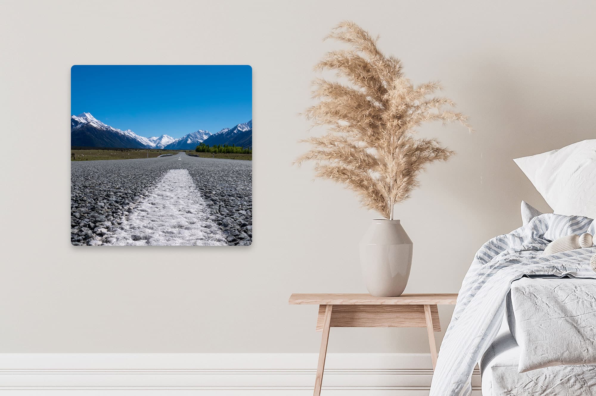 Akustikbild Highway Mount Cook Neuseeland