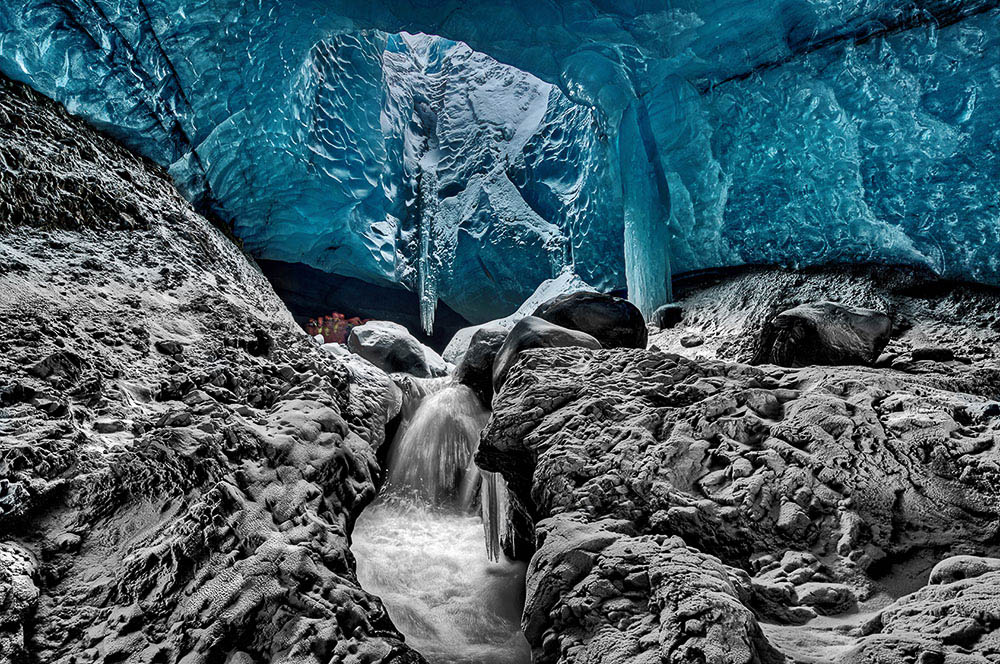 Akustikbild Eishöhle Island