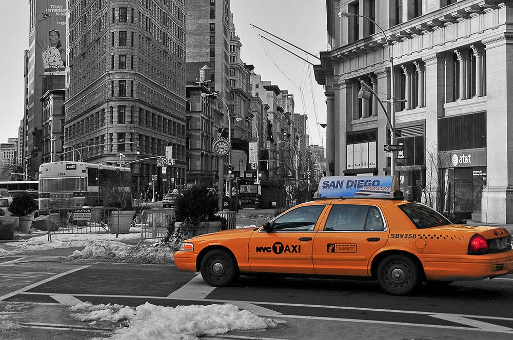 Akustikbild Flatiron Building New York Color Key