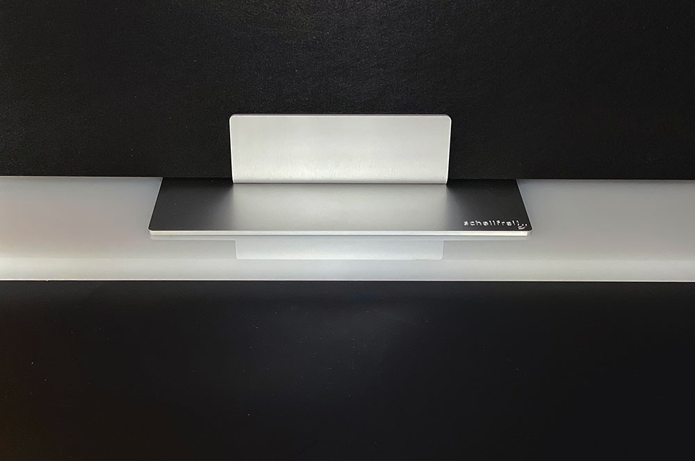 Akustik-Trennwand-Tisch