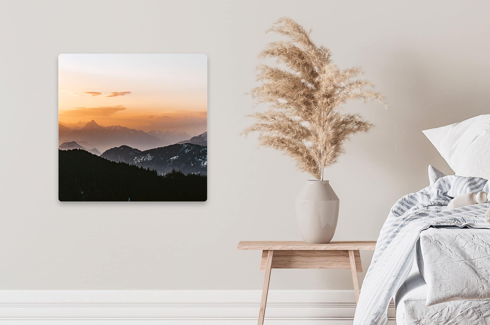 Akustikbild Sonnenuntergang Bergpanorama